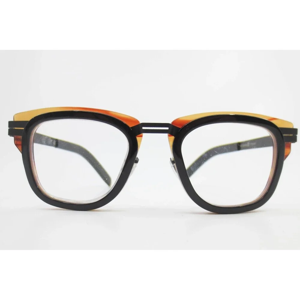 ic! berlin x tarian Vega Tarian Eyeglasses Black Tortoise Stainless Steel Frame